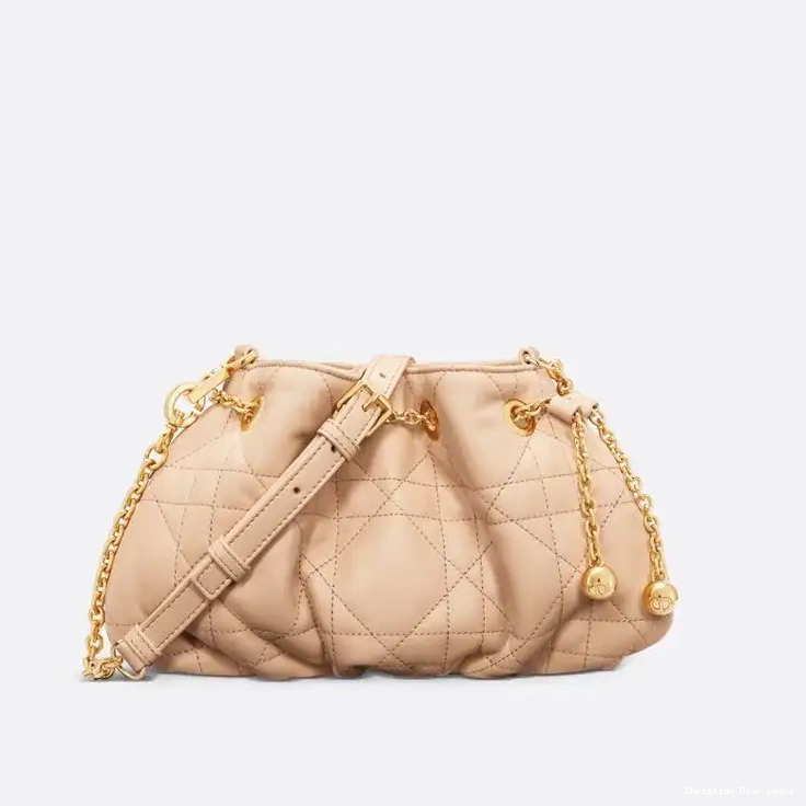 Macrocannage Dior Small Lambskin Bag Ammi Pink 0327 Luxury